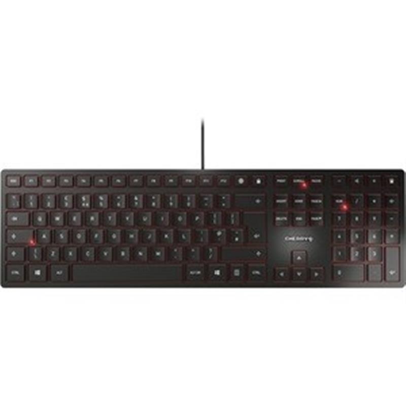 CHERRY KC 6000 Slim toetsenbord USB QWERTZ Duits Zwart