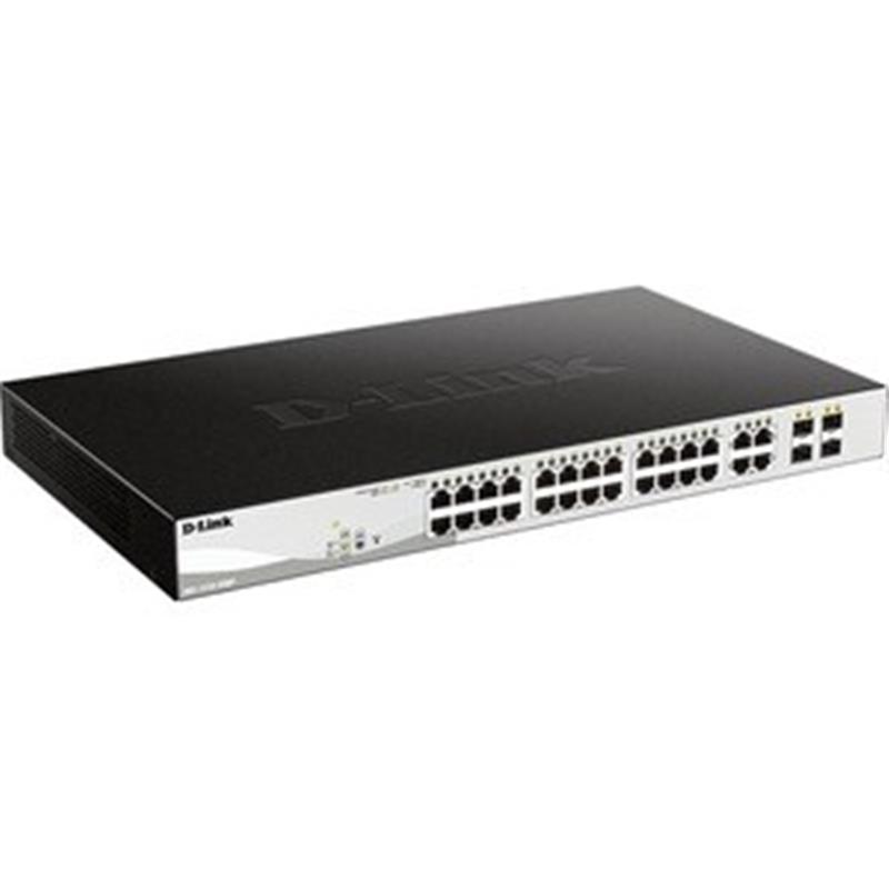 D-Link DGS-1210-28MP/E netwerk-switch Managed L2 Gigabit Ethernet (10/100/1000) Power over Ethernet (PoE) 1U Zwart, Grijs