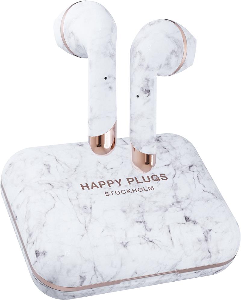 Happy Plugs Air 1 Plus - Earbud White Marble