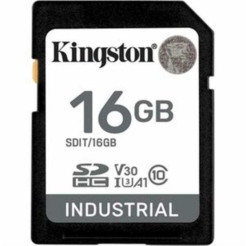 16GB SDHC Industrial -40C to 85C C10 UHS