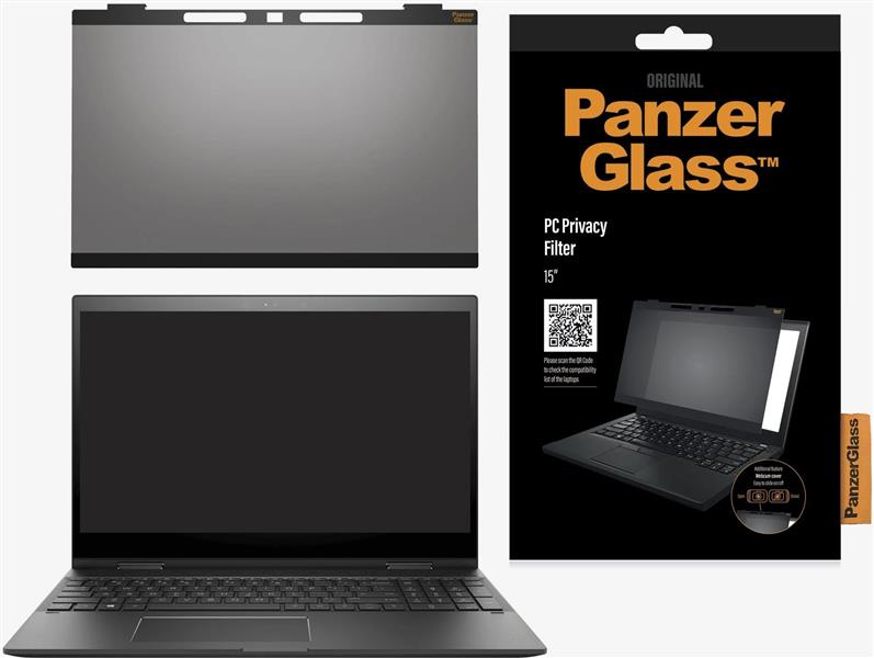 PanzerGlass 0515 schermfilter Randloze privacyfilter voor schermen 38,1 cm (15"")