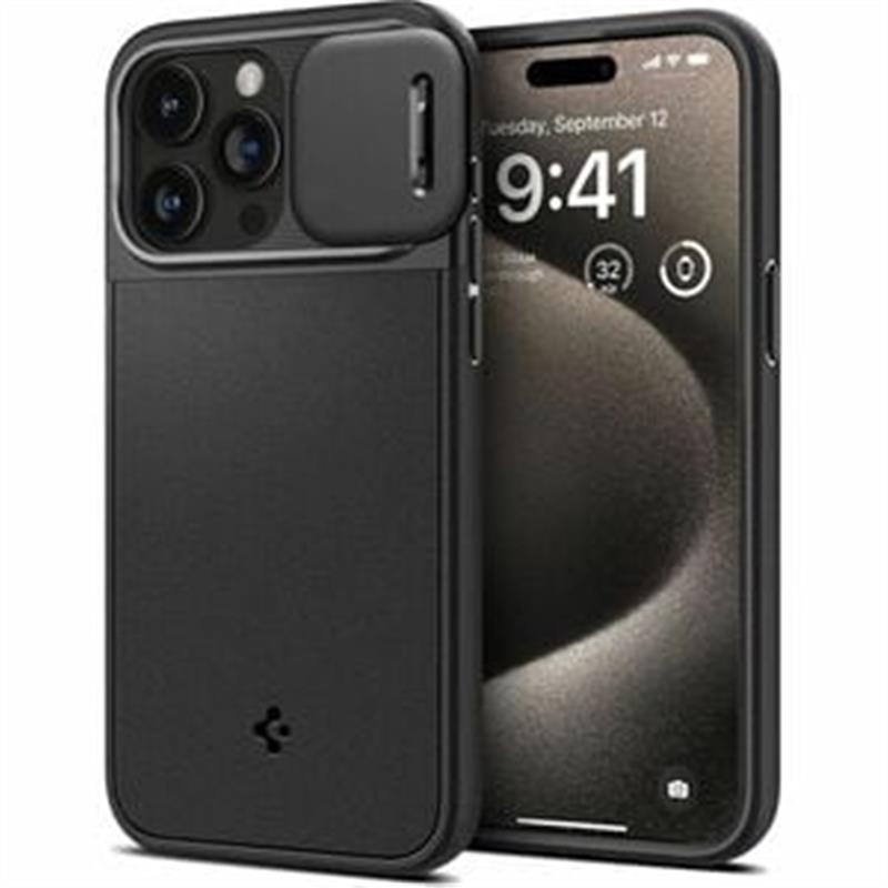 Spigen iP15 Pro Max Optik Armor MF Black