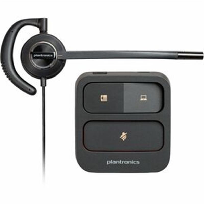 HP Poly EncorePro 530D with Quick Disconnect Discreet Digital Headset Bedraad oorhaak Oproepen/muziek Zwart