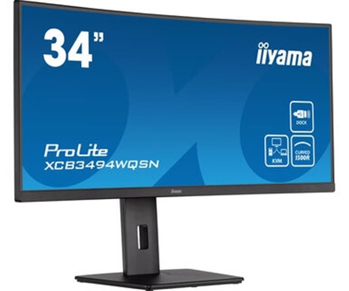 iiyama ProLite XCB3494WQSN-B5 LED display 86,4 cm (34"") 3440 x 1440 Pixels UltraWide Quad HD Zwart