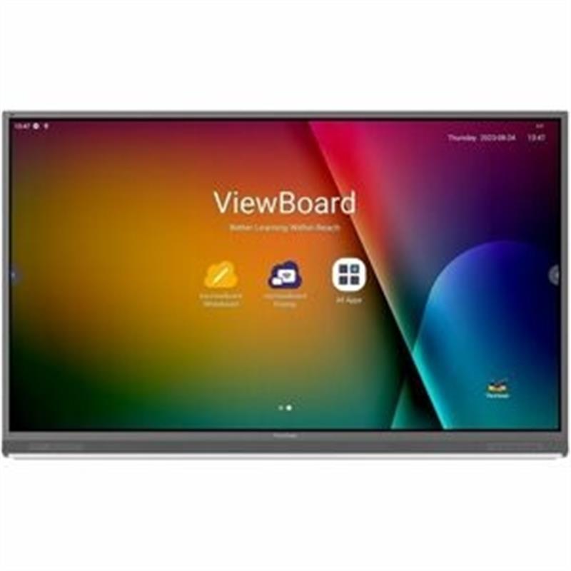 Viewsonic IFP8652-2F interactief whiteboard 139,7 cm (55"") 3840 x 2160 Pixels Touchscreen Zwart HDMI