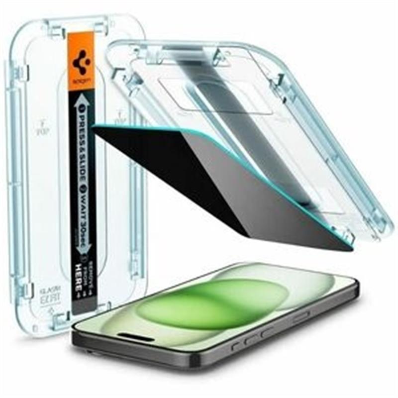 Spigen iPh 15 Plus Glas tR EZ Fit HDPriv