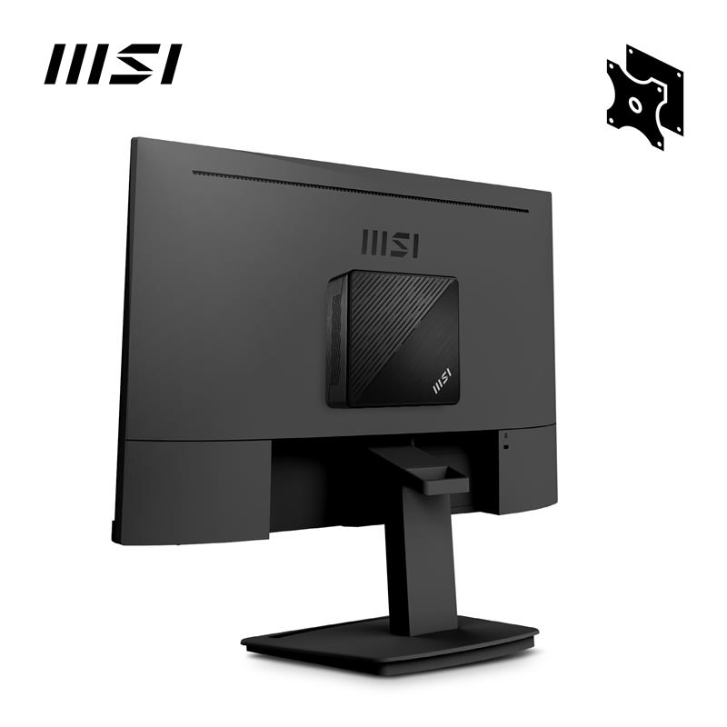 MSI Cubi 5 12M COMPACT PC I3-1215U BLK 0.66L sized PC Zwart Intel SoC 4,4 GHz