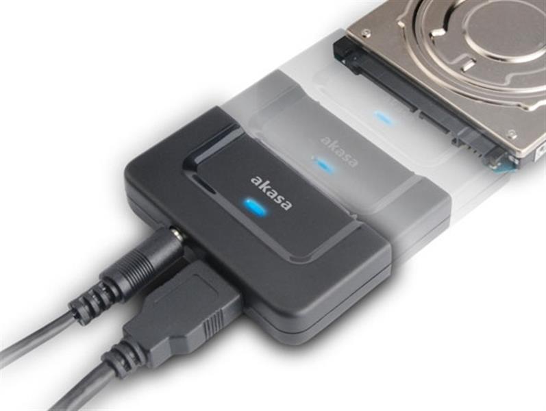 Akasa Flexstor Disklink USB3 0 adaptercable for SATA HDD and SSD inc powersupply *** *SATAM *USBAM ***