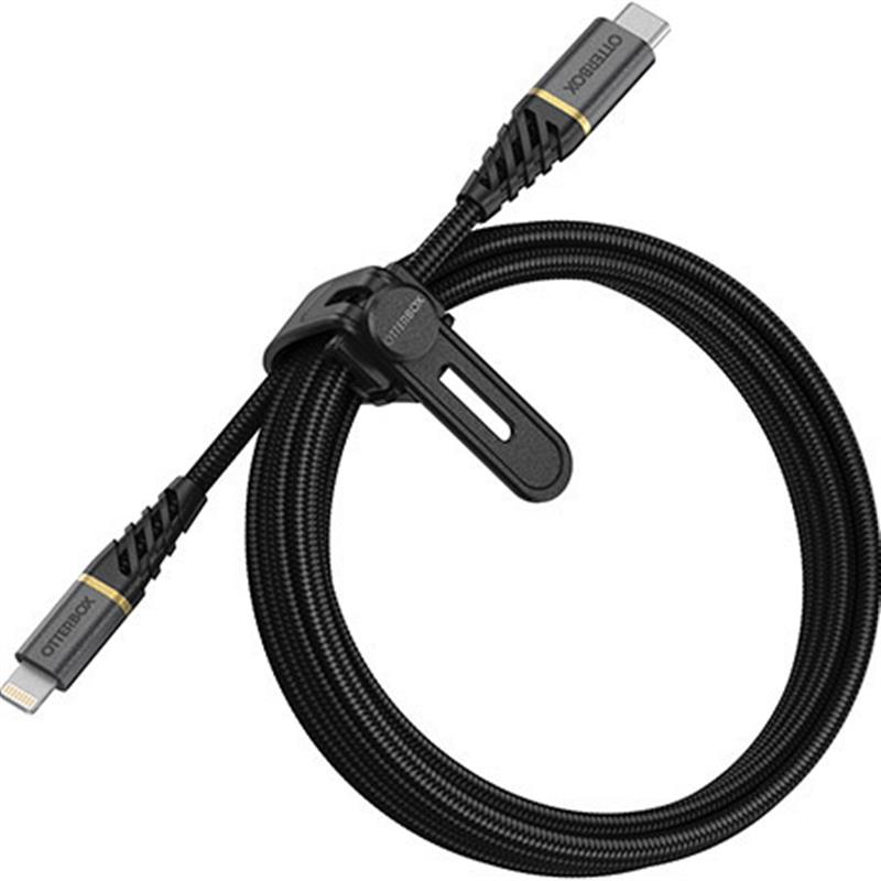 OtterBox Premium Cable USB C-Lightning 1M USB-PD, zwart