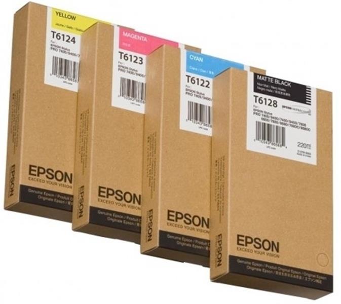 Epson inktpatroon Yellow T612400 220 ml