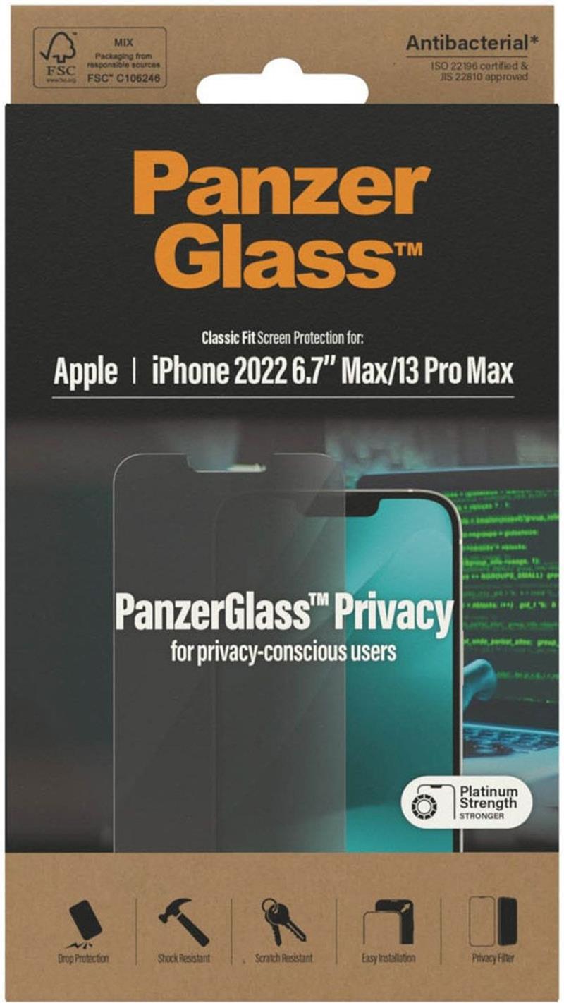 PanzerGlass Classic Fit Privacy Apple i Doorzichtige schermbeschermer 1 stuk(s)
