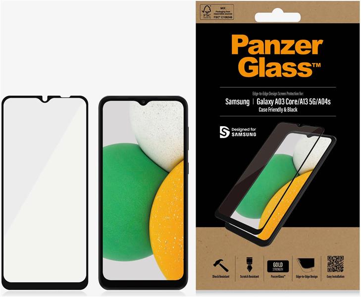 PanzerGlass 7283 scherm- & rugbeschermer voor mobiele telefoons Doorzichtige schermbeschermer Samsung 1 stuk(s)