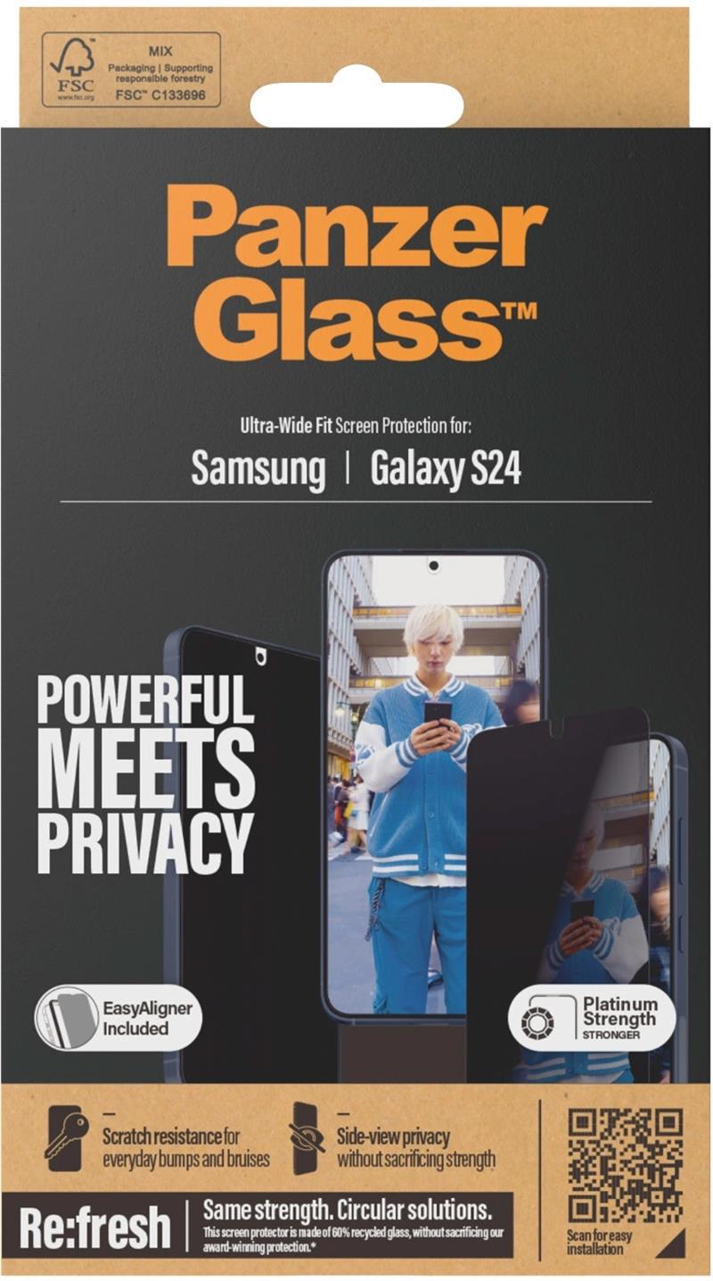 PanzerGlass Ultra Wide Fit Privacy Doorzichtige schermbeschermer Samsung 1 stuk(s)