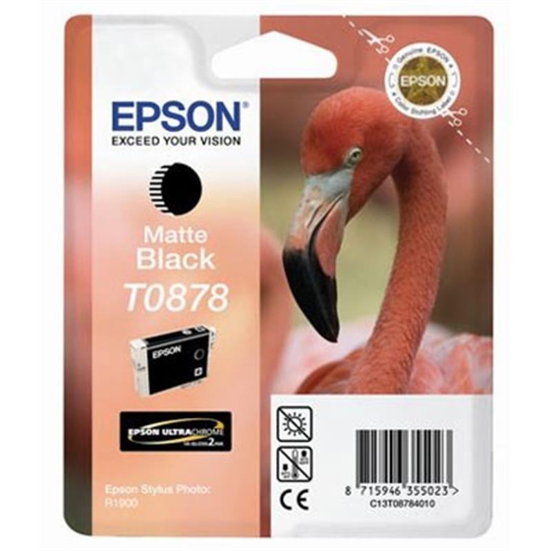 Epson Flamingo inktpatroon Matte Black T0878 Ultra Gloss High-Gloss 2