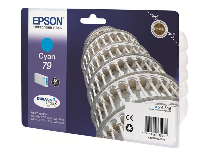 Epson Tower of Pisa Singlepack Cyan 79 DURABrite Ultra Ink