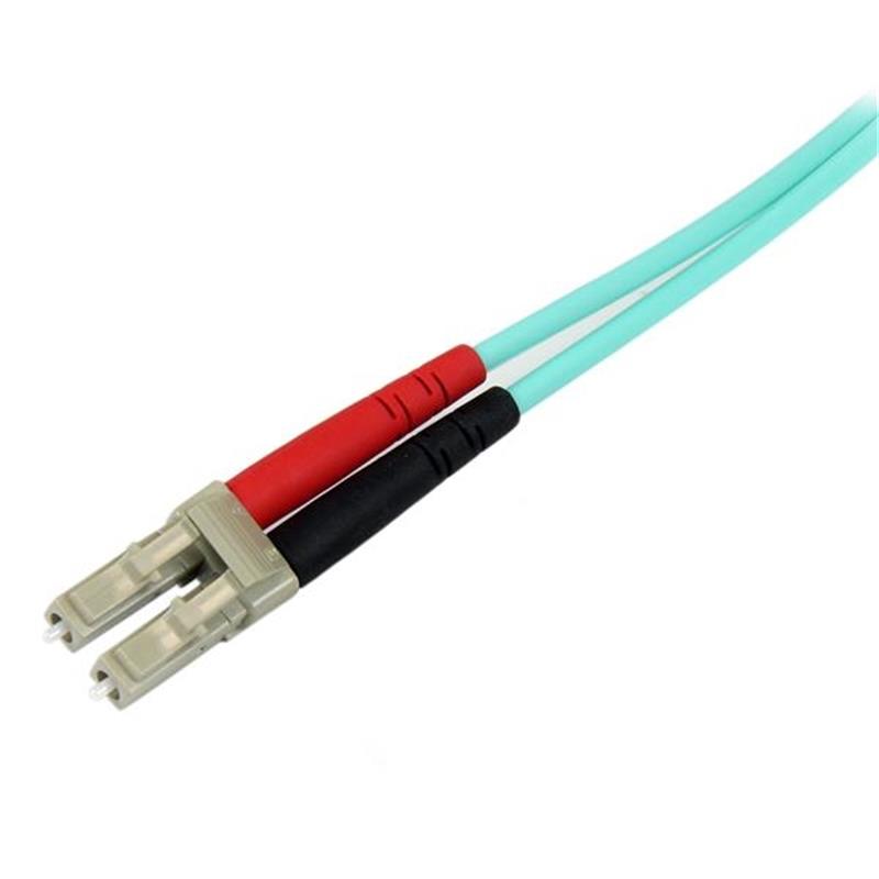 StarTech.com A50FBLCSC1 Glasvezel kabel 1 m LC SC OM3 Turkoois