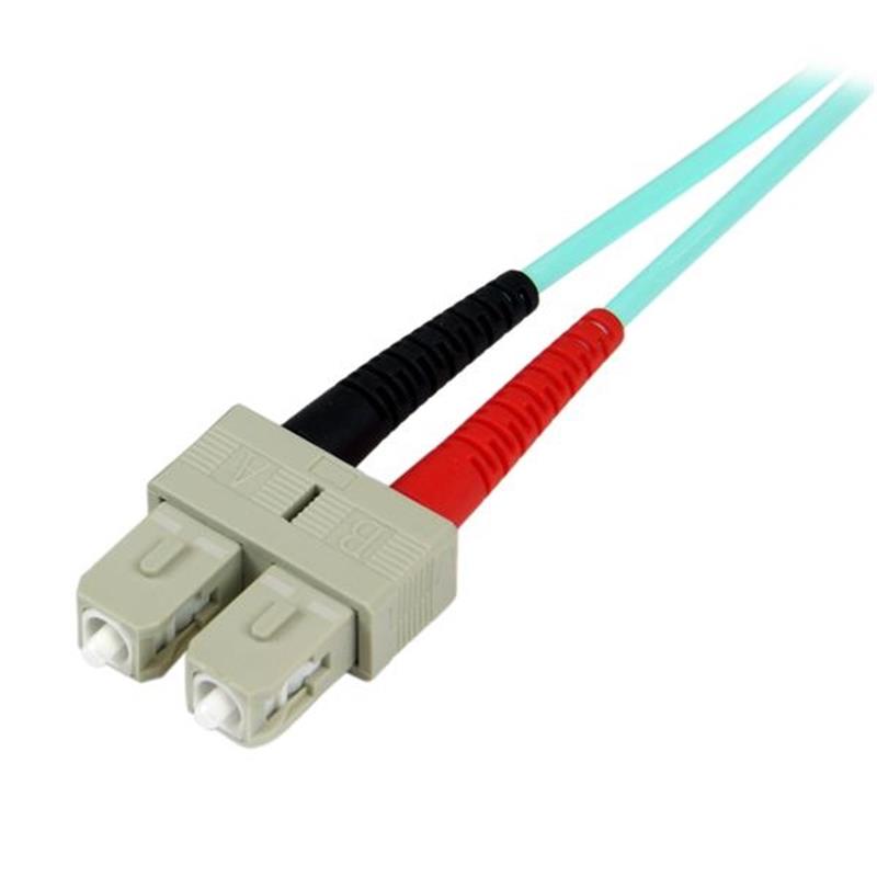 StarTech.com A50FBLCSC5 Glasvezel kabel 5 m LC SC OM3 Turkoois