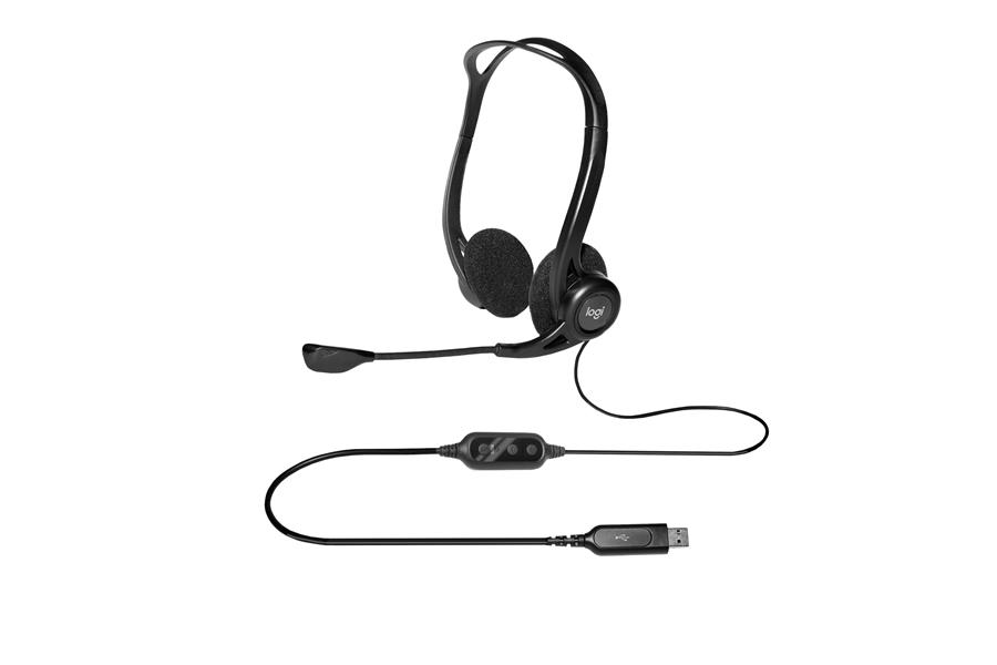 Logitech 960 USB hoofdtelefoon Hoofdband Stereofonisch Zwart