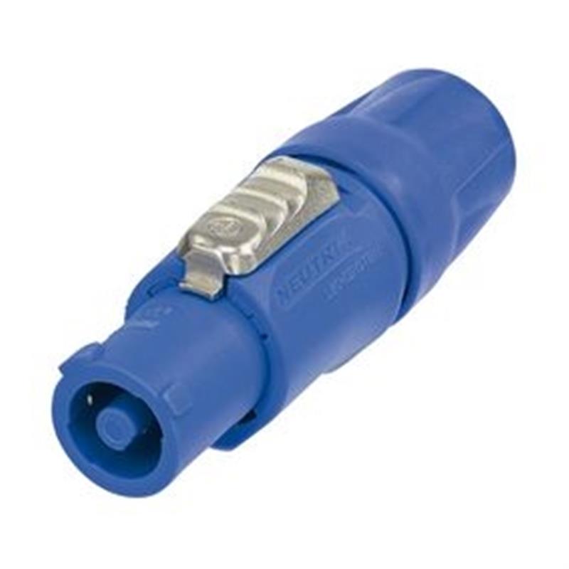 NAC3FCA Vergrendelbare kabelconnector, power-in, schroefklemmen, blauw