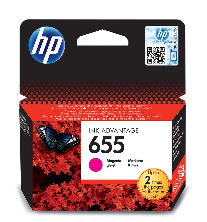 HP 655 Origineel Magenta 1 stuk(s)