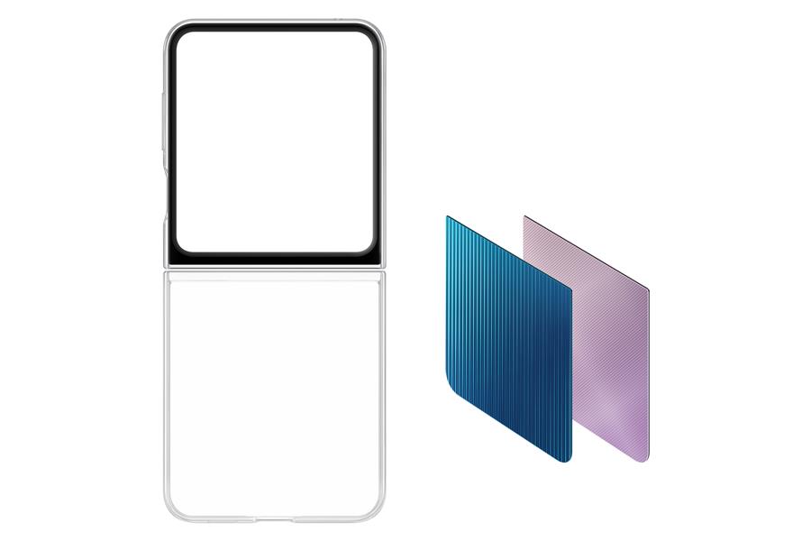 Samsung EF-ZF731CTEGWW mobiele telefoon behuizingen 17 cm (6.7"") Flip case Transparant