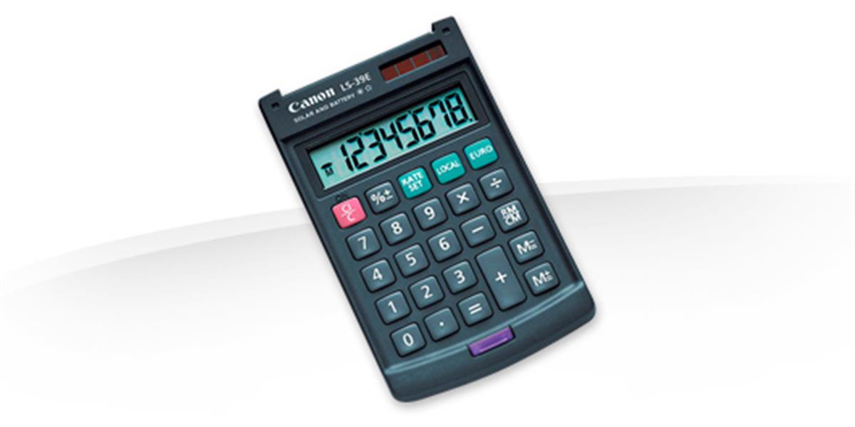 Canon LS-39E calculator Pocket Basisrekenmachine Grijs