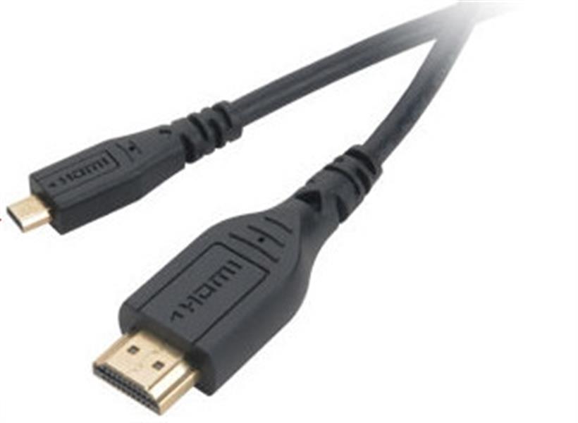 Akasa HDMI Micro to HDMI cable 1 5M with gold plate connectors *MHDMIM *HDMIM