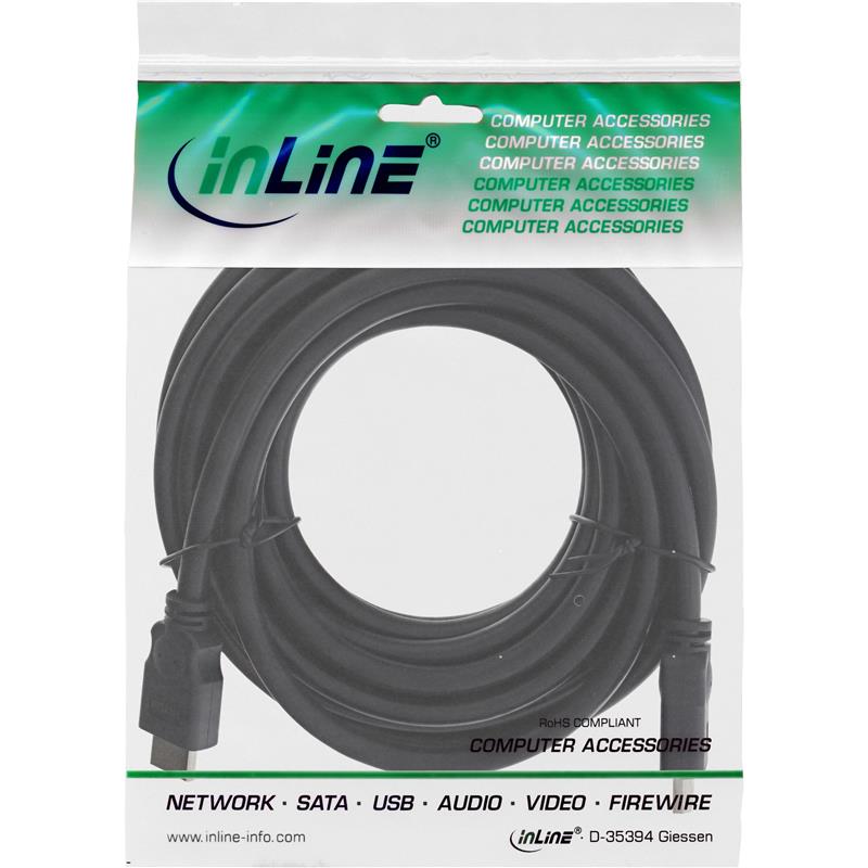 InLine HDMI kabel High Speed HDMI kabel M M zwart 1 5m