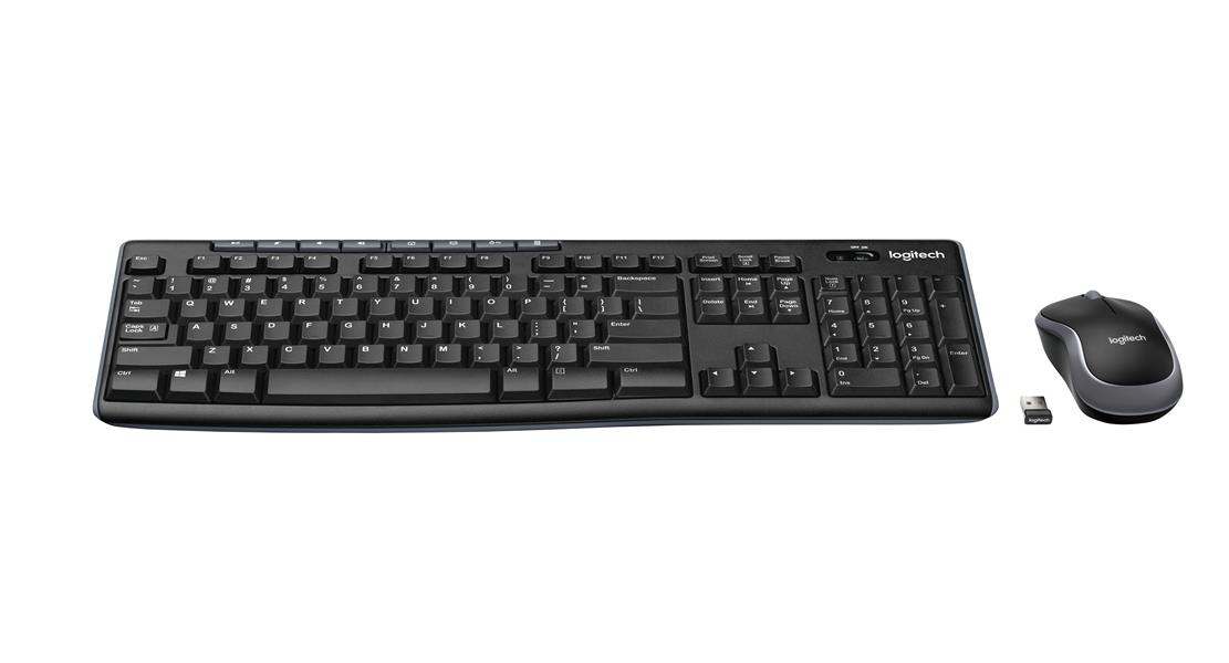 Logitech Wireless Combo MK270 toetsenbord USB AZERTY Frans Inclusief muis Zwart