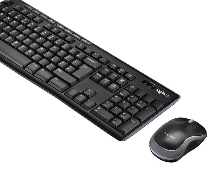 Logitech Wireless Combo MK270 toetsenbord USB AZERTY Frans Inclusief muis Zwart