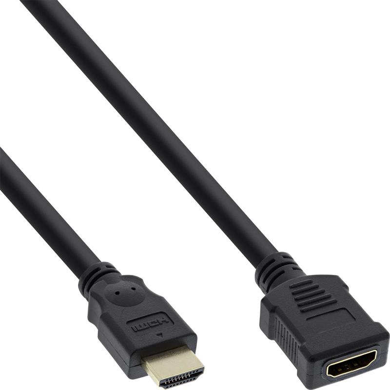 InLine HDMI kabel High Speed HDMI kabel M V zwart vergulde contacten 7 5m