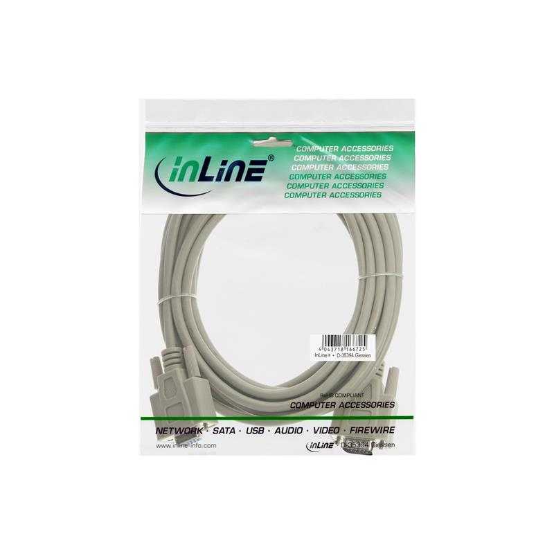 InLine VGA kabel beige 15HD M V 5m