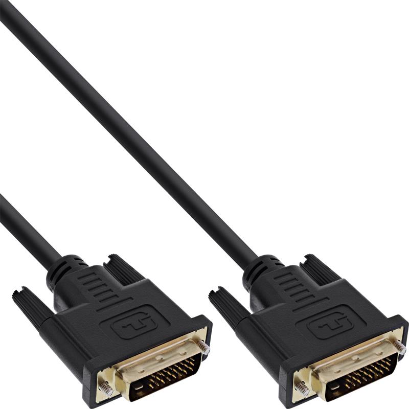 InLine DVI-D kabel Premium 24 1 M M Dual Link verguld 1m