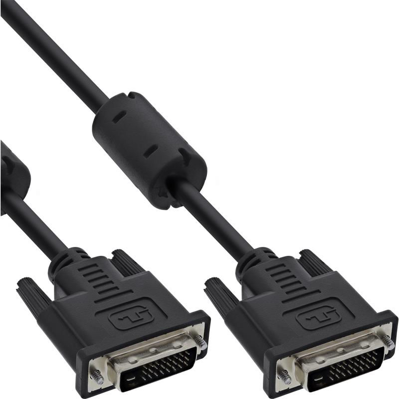 InLine DVI-D kabel 24 1 M M Dual Link 2 ferrietkernen 2m