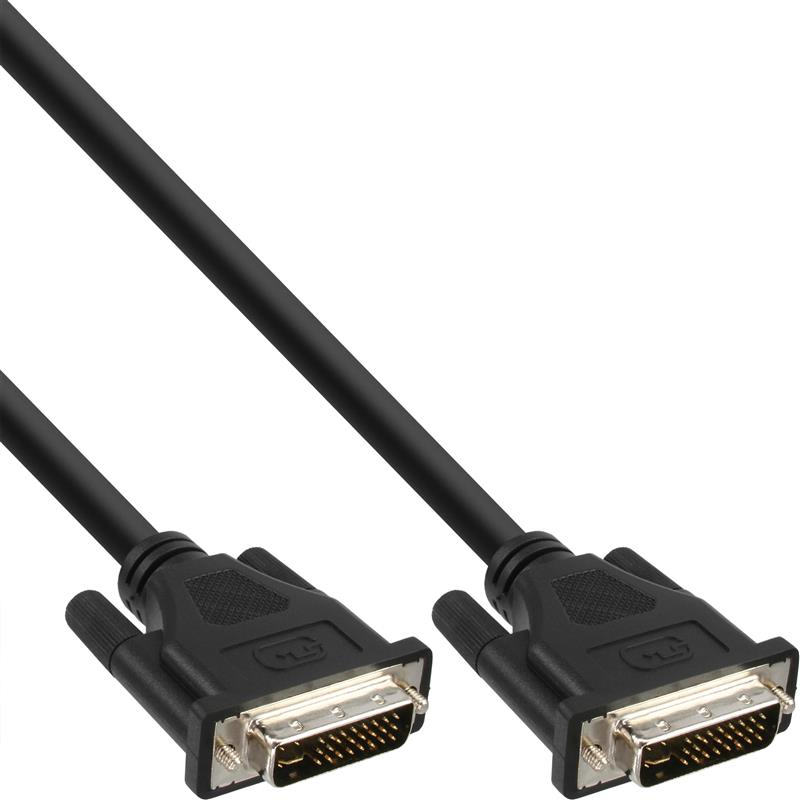InLine DVI-I kabel digitaal analoog 24 5 jack jack Dual Link zonder ferrietkernen 1 8m