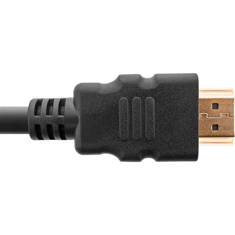 InLine Certified Ultra High Speed HDMI Cable M M 8K4K gold plated black 0 5m