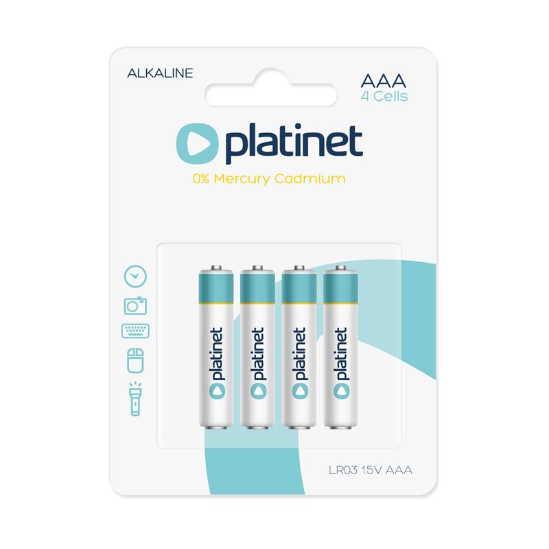 Platinet PMBLR034B huishoudelijke batterij Wegwerpbatterij AAA Alkaline