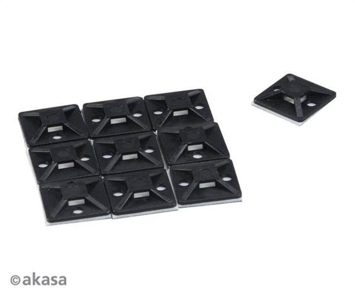 Akasa black cable management kit spiral wrap cable ties cable clamps