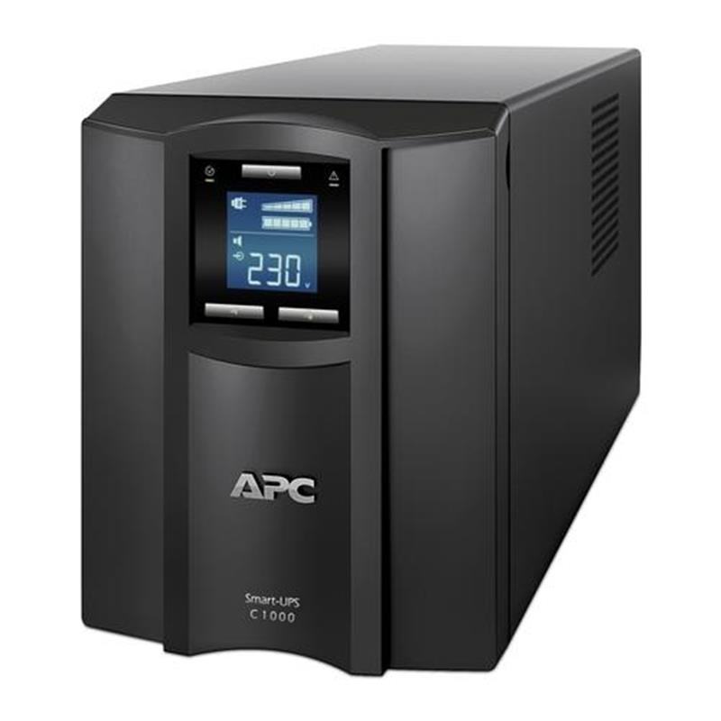 APC Smart-UPS SMC1000I Noodstroomvoeding - 8x C13, USB, 1000VA