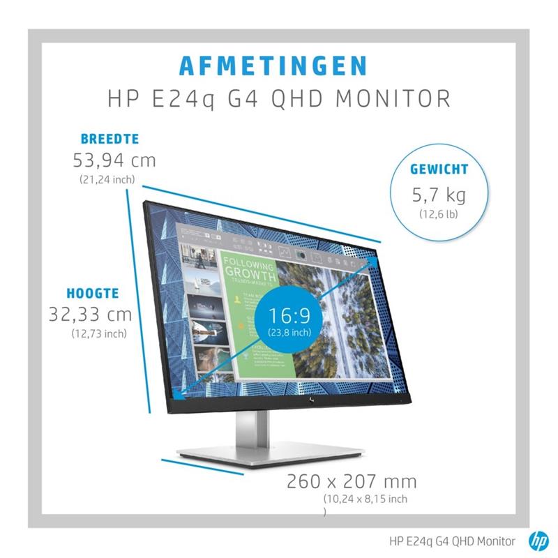 HP E24q G4 QHD Monitor