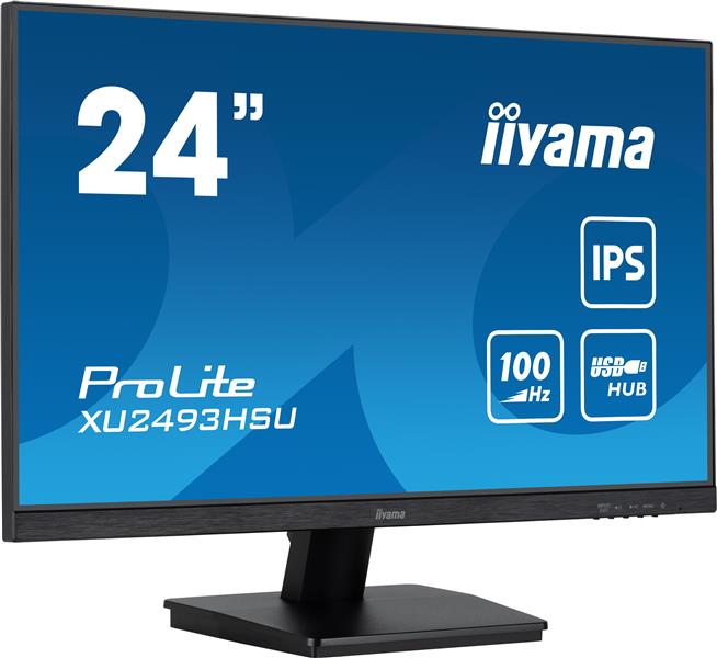 iiyama ProLite XU2493HSU-B7 computer monitor 60,5 cm (23.8"") 1920 x 1080 Pixels Full HD LED Zwart