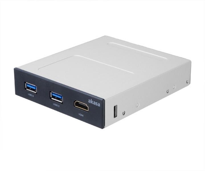 Akasa Internal 3 5 front panel for VR with 2 x USB 3 0 and 1 x HDMI