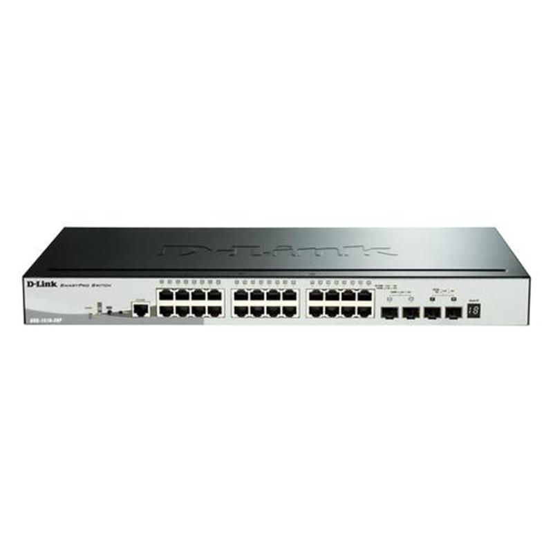 D-Link DGS-1510-28P netwerk-switch Managed L3 Gigabit Ethernet (10/100/1000) Power over Ethernet (PoE) Zwart