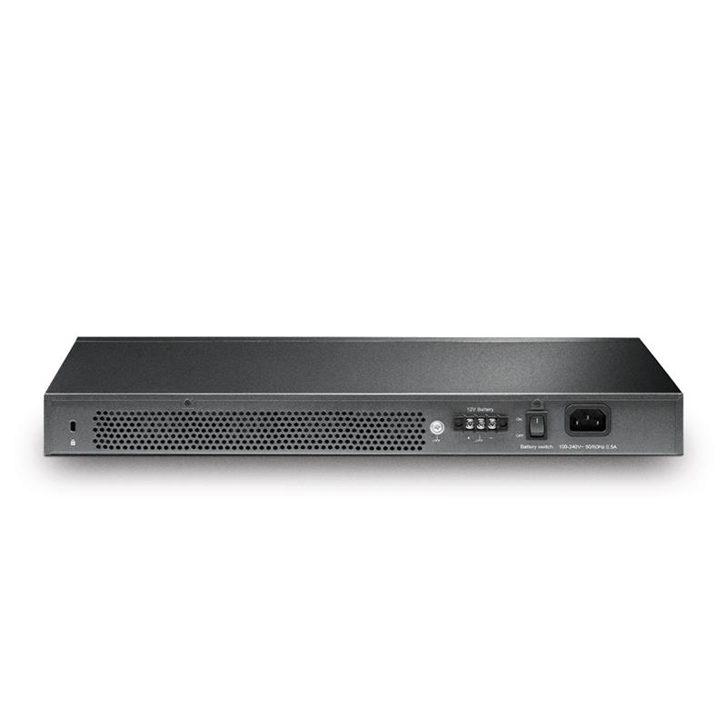 TP-Link JetStream TL-SG3428X-UPS netwerk-switch Managed L2+/L3 Gigabit Ethernet (10/100/1000) 1U Zwart