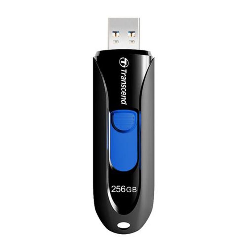 Transcend JetFlash 790 Flash Drive 32GB USB3 1 Type-A Capless Slide 90 45MB s Black