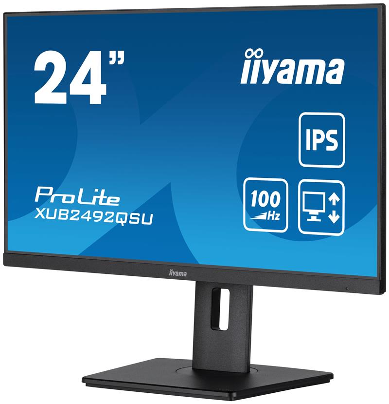 iiyama ProLite XUB2492QSU-B1 computer monitor 60,5 cm (23.8"") 2560 x 1440 Pixels Wide Quad HD LED Zwart