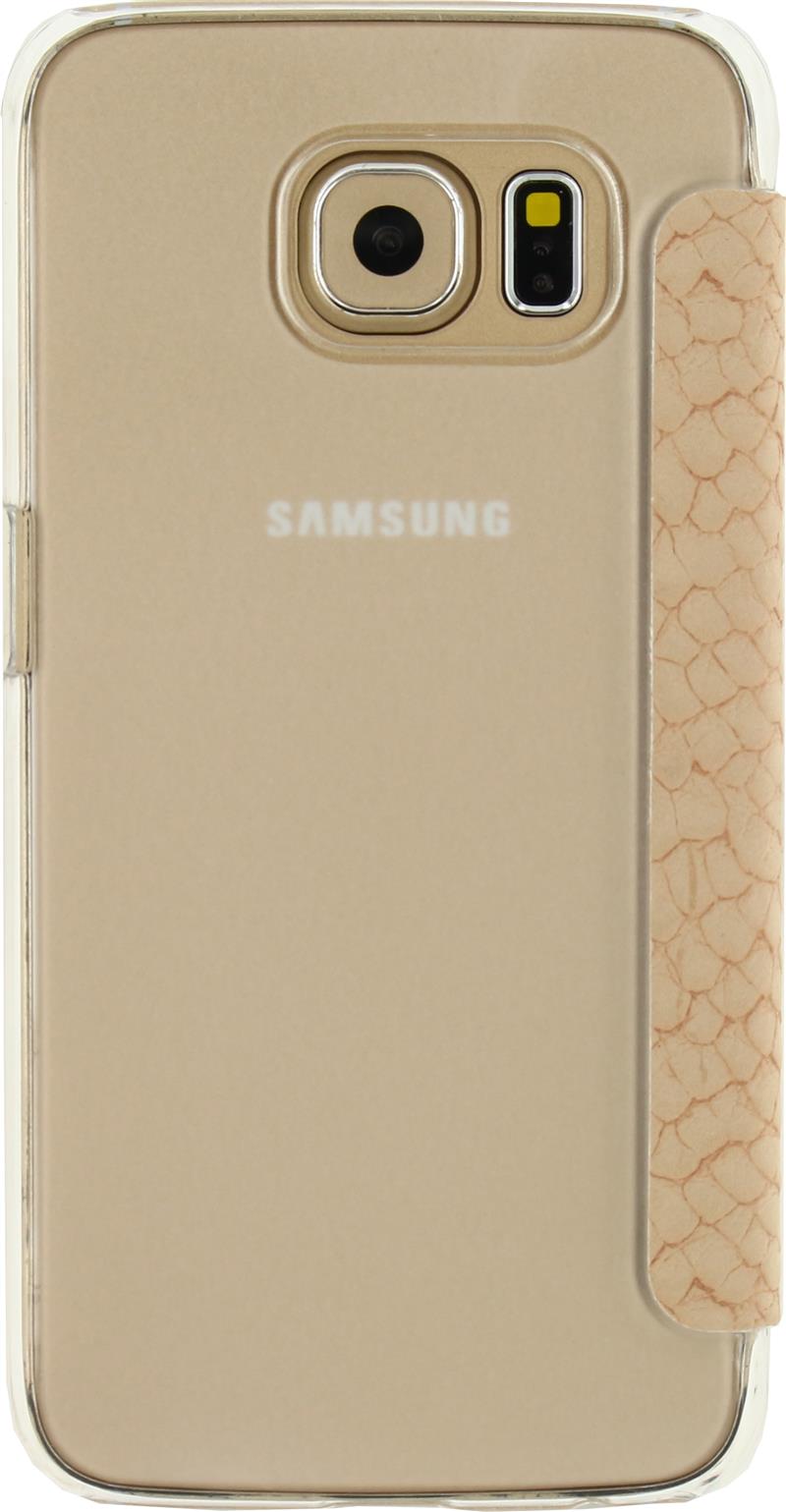 Mobilize Slim Booklet Samsung Galaxy S6 Soft Snake Creamy Rose