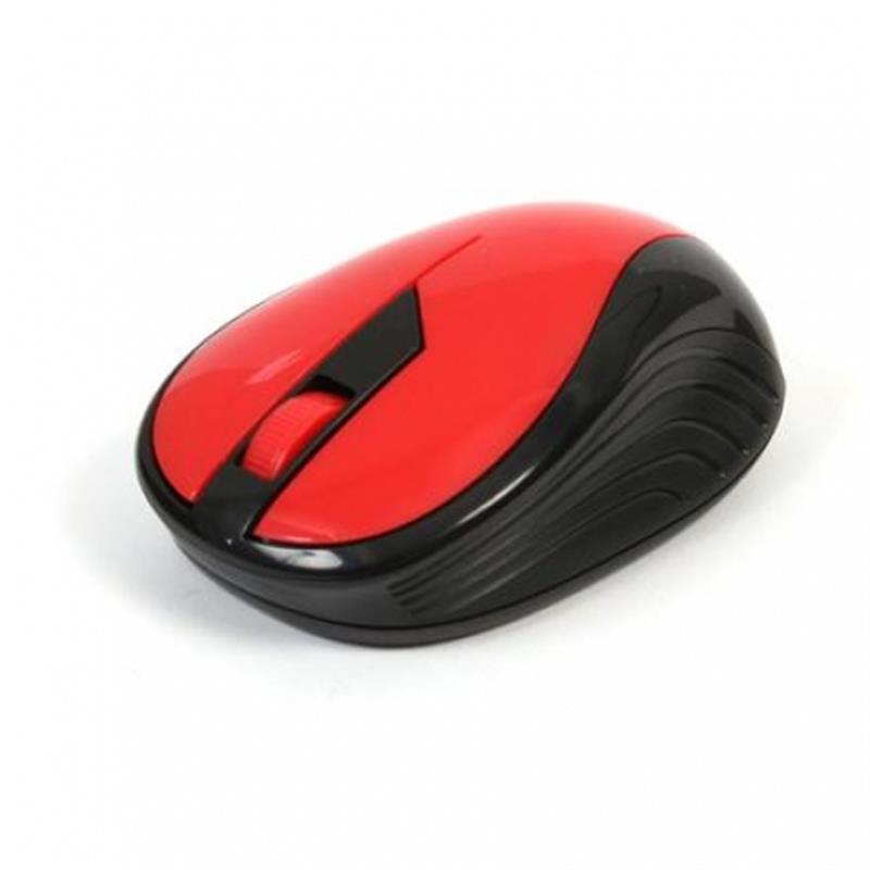 MOUSE OMEGA OM-415 WIRELESS 2 4GHz 1000DPI RED BLACK NANO USB RECEIVER 42208