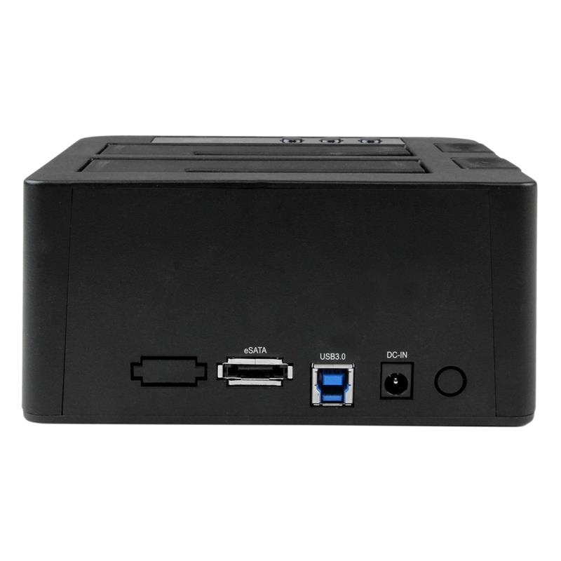 StarTech.com eSATA/USB 3.0 harde-schijfduplicatordock Standalone HDD-kloner met SATA 6 Gbps voor supersnelle duplicatie