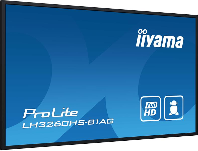 iiyama PROLITE Digitaal A-kaart 80 cm (31.5"") LED Wifi 500 cd/m² Full HD Zwart Type processor Android 11 24/7